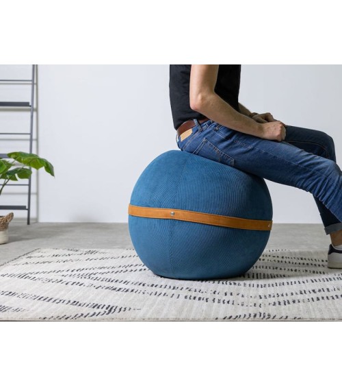 Bloon Ribbed Navy - Design Sitting ball yoga excercise balance ball chair for office