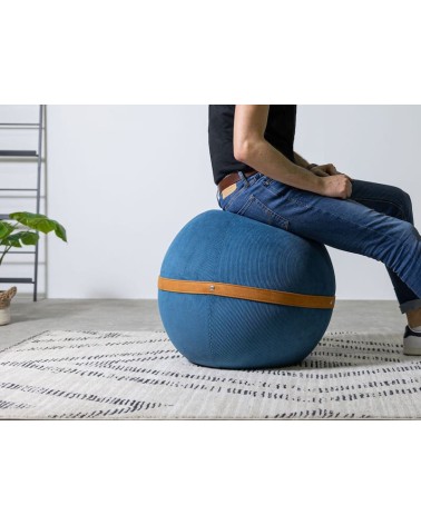 Bloon Ribbed Navy - Design Sitting ball yoga excercise balance ball chair for office