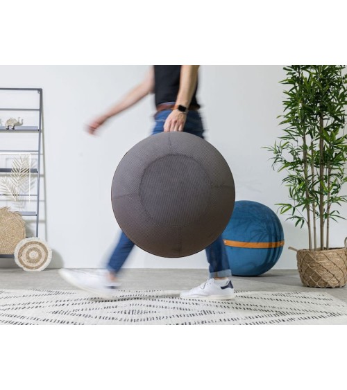 Bloon Ribbed Taupe - Design Sitting ball yoga excercise balance ball chair for office