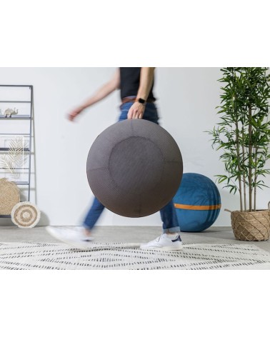 Bloon Ribbed Taupe - Design Sitting ball yoga excercise balance ball chair for office