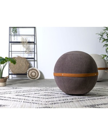 Bloon Ribbed Taupe - Design Sitting ball yoga excercise balance ball chair for office