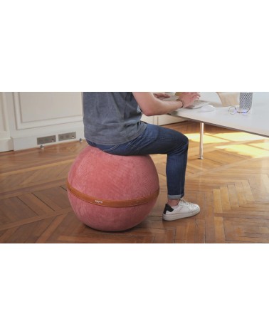 Bloon Ribbed Coral - Design Sitting ball yoga excercise balance ball chair for office
