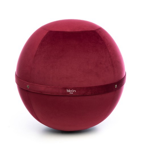 Bloon Velvet Rubino Bordeaux - Sedia ergonomica Bloon Paris palla da seduta pouf gonfiabile
