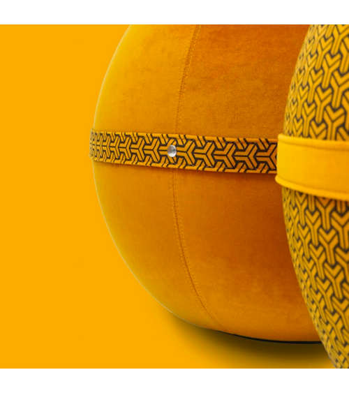 Bloon Edition Mustard Yin - Sedia ergonomica Bloon Paris palla da seduta pouf gonfiabile