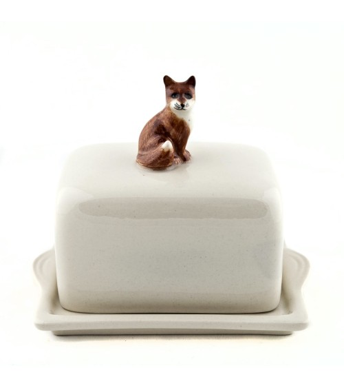 Volpe - Porta burro in ceramica Quail Ceramics da tavola