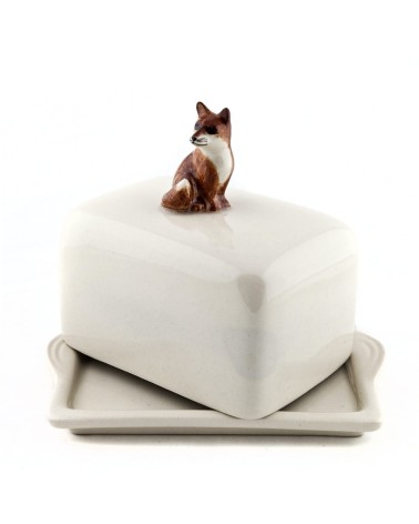 Fox - Ceramic butter dish Quail Ceramics