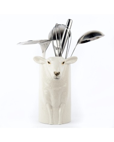 Suffolk Sheep - Ceramic Utensil Holder Quail Ceramics