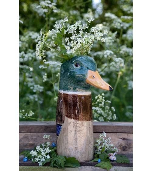 Grande vaso per fiori - Germano reale, anatra Quail Ceramics vasi eleganti per interni per fiori decorativi design kitatori s...