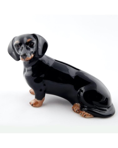 Piggy Bank - Dachshund Quail Ceramics money box ceramic