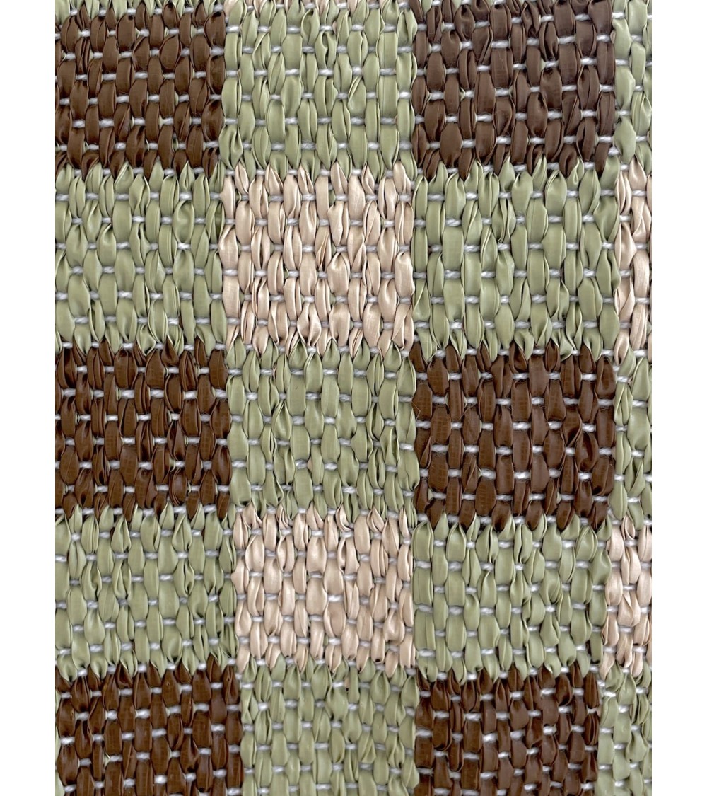 Tapis Vinyle - POPPY Vert Brita Sweden tapis scandinave en vinyle lavable en machine de cuisine exterieur salon couloir