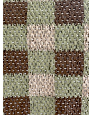 Vinyl Teppich - POPPY Grün Brita Sweden küchenteppich küchenläufer waschbar waschbarer outdoor teppich Teppichläufer balkon