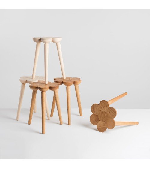 Mylhta Oak Stool - Wooden Stool MYLHTA