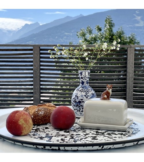 Fox - Ceramic butter dish Quail Ceramics