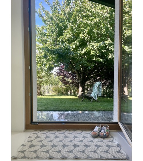 Tapis Vinyle - KARIN Concrete Brita Sweden plastique d exterieur de salon cuisine devant évier entrée couloir pour terrasse l...