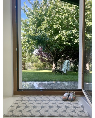 Tapis Vinyle - KARIN Concrete Brita Sweden plastique d exterieur de salon cuisine devant évier entrée couloir pour terrasse l...