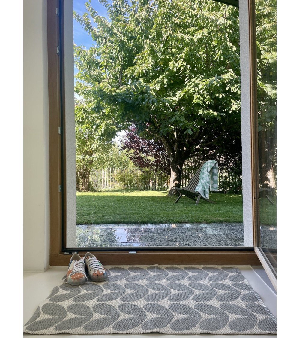 Tapis Vinyle - KARIN Concrete Brita Sweden tapis scandinave en vinyle lavable en machine de cuisine exterieur salon couloir