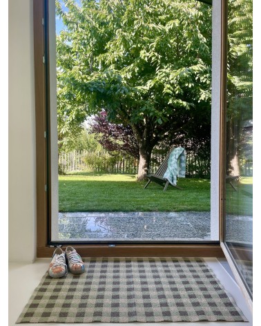 Tapis Vinyle - POPPY Vert Brita Sweden tapis scandinave en vinyle lavable en machine de cuisine exterieur salon couloir