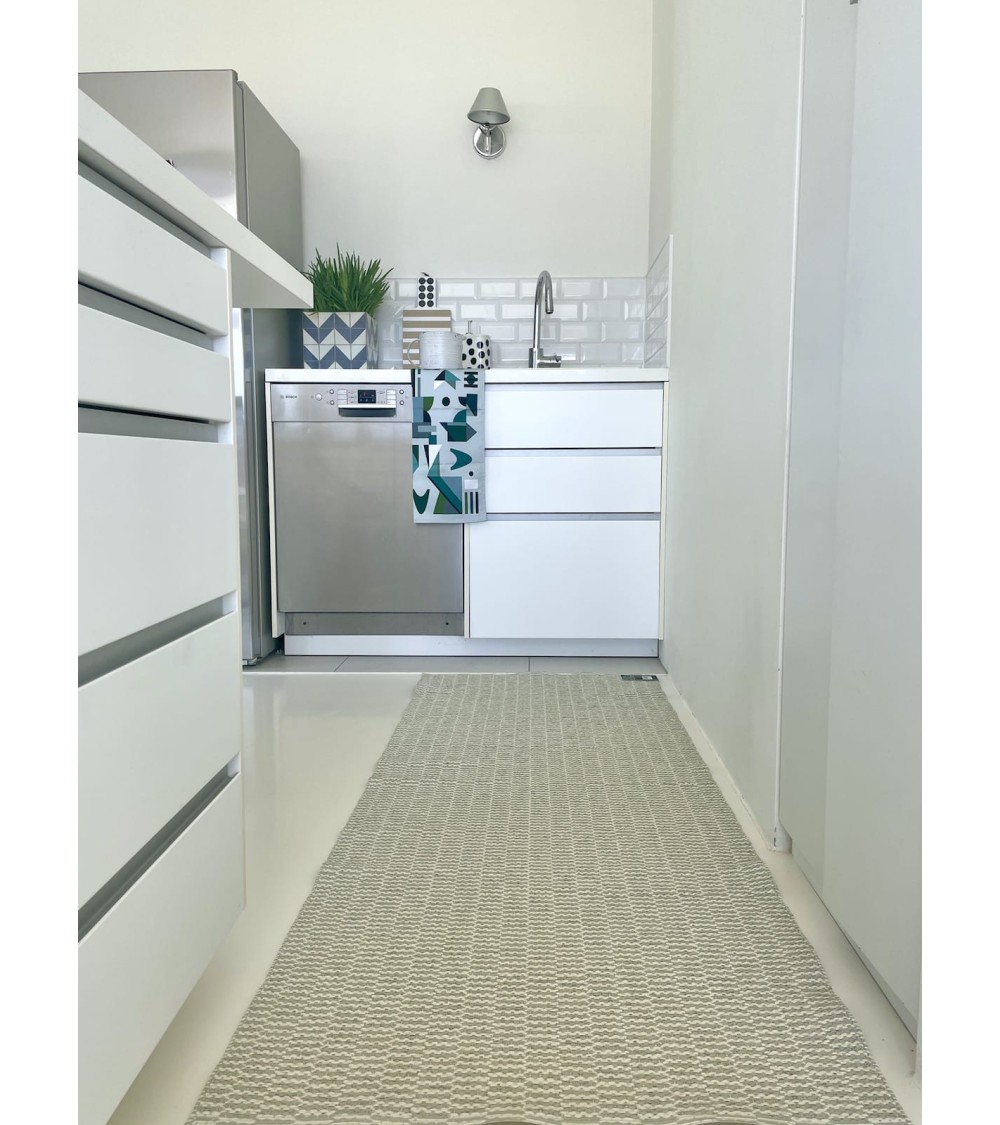 Vinyl Teppich - PEMBA Powdergreen Brita Sweden küchenteppich küchenläufer waschbar waschbarer outdoor teppich Teppichläufer b...