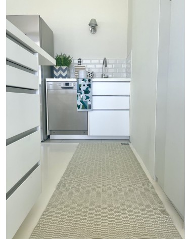 Vinyl Teppich - PEMBA Powdergreen Brita Sweden küchenteppich küchenläufer waschbar waschbarer outdoor teppich Teppichläufer b...