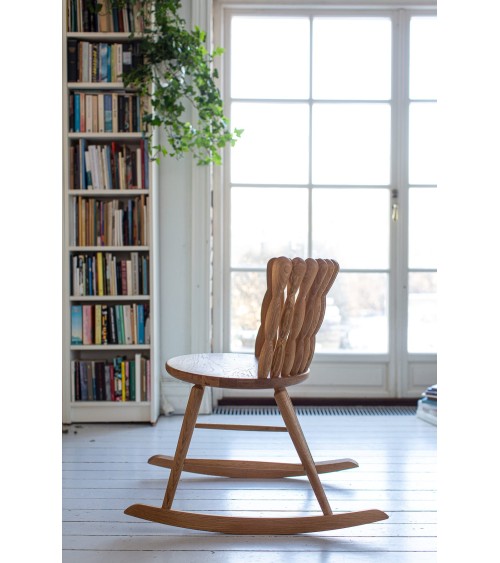 SPIRA Rocking Chair OAK MYLHTA modern nursing designer chair living room