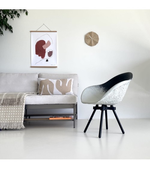 GRAVÊNE 7.0 Noir & Blanc - Fauteuil design Maximum Paris relaxant confortable allaitement maison salon