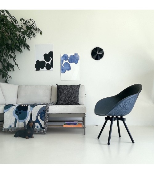 Poltrona Design GRAVÊNE 7.0 - Nero e Blu Maximum Paris moderna da interno allattamento