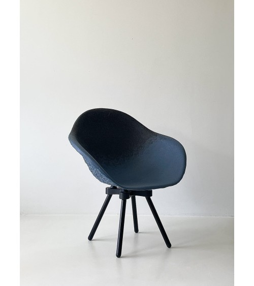 Fauteuil design GRAVÊNE 7.0 - Noir & Bleu Maximum Paris relaxant confortable allaitement maison salon