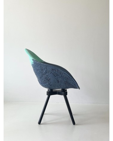 Poltrona Design GRAVÊNE 7.0 - Menta e Blu Maximum Paris moderna da interno allattamento
