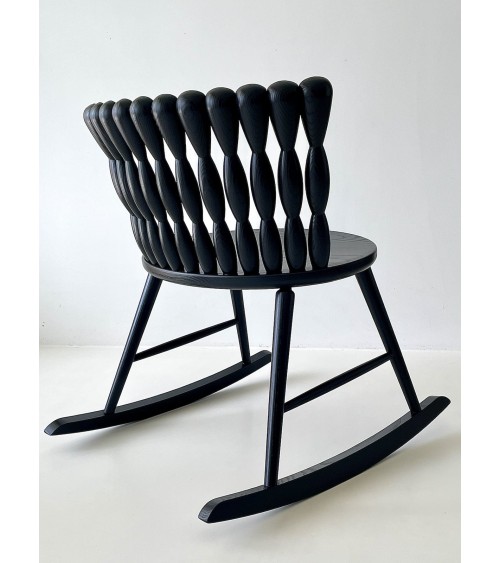 SPIRA Rocking Chair Black Pigmented Ash MYLHTA modern nursing designer chair living room