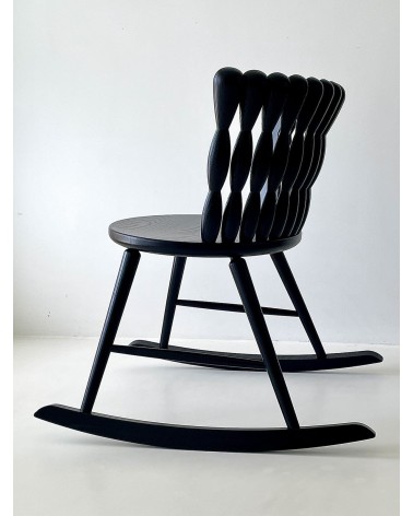 SPIRA Rocking Chair Ash - Sedia a dondolo in legno MYLHTA moderna da interno allattamento