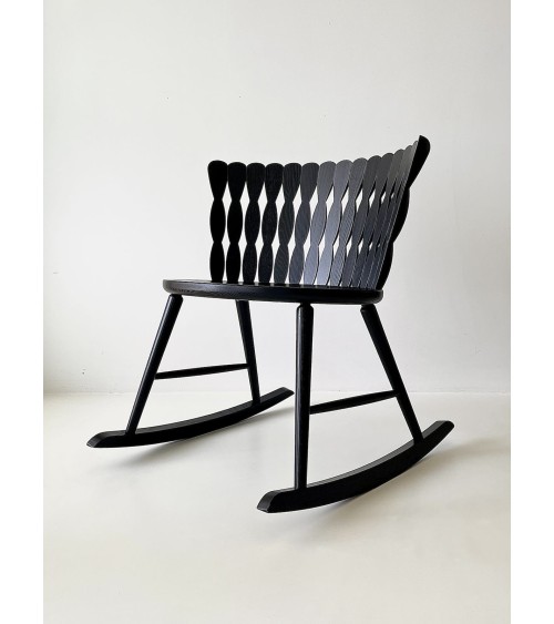 SPIRA Rocking Chair Black Pigmented Ash MYLHTA modern nursing designer chair living room