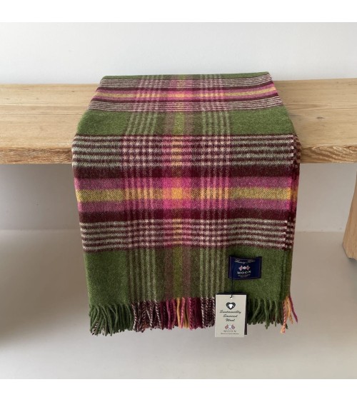 Plaid Christchurch Vert Pomme - Couverture en laine Bronte by Moon un plaid cocooning couverture chaude douce plaide lit