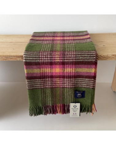 Plaid Christchurch Vert Pomme - Couverture en laine Bronte by Moon un plaid cocooning couverture chaude douce plaide lit