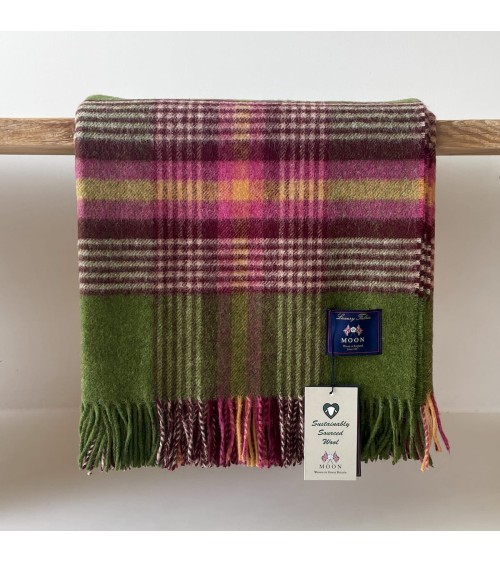 Christchurch Apple - Pure new wool blanket Bronte by Moon warm cozy soft sofa throw blanket picnic throws and blankets