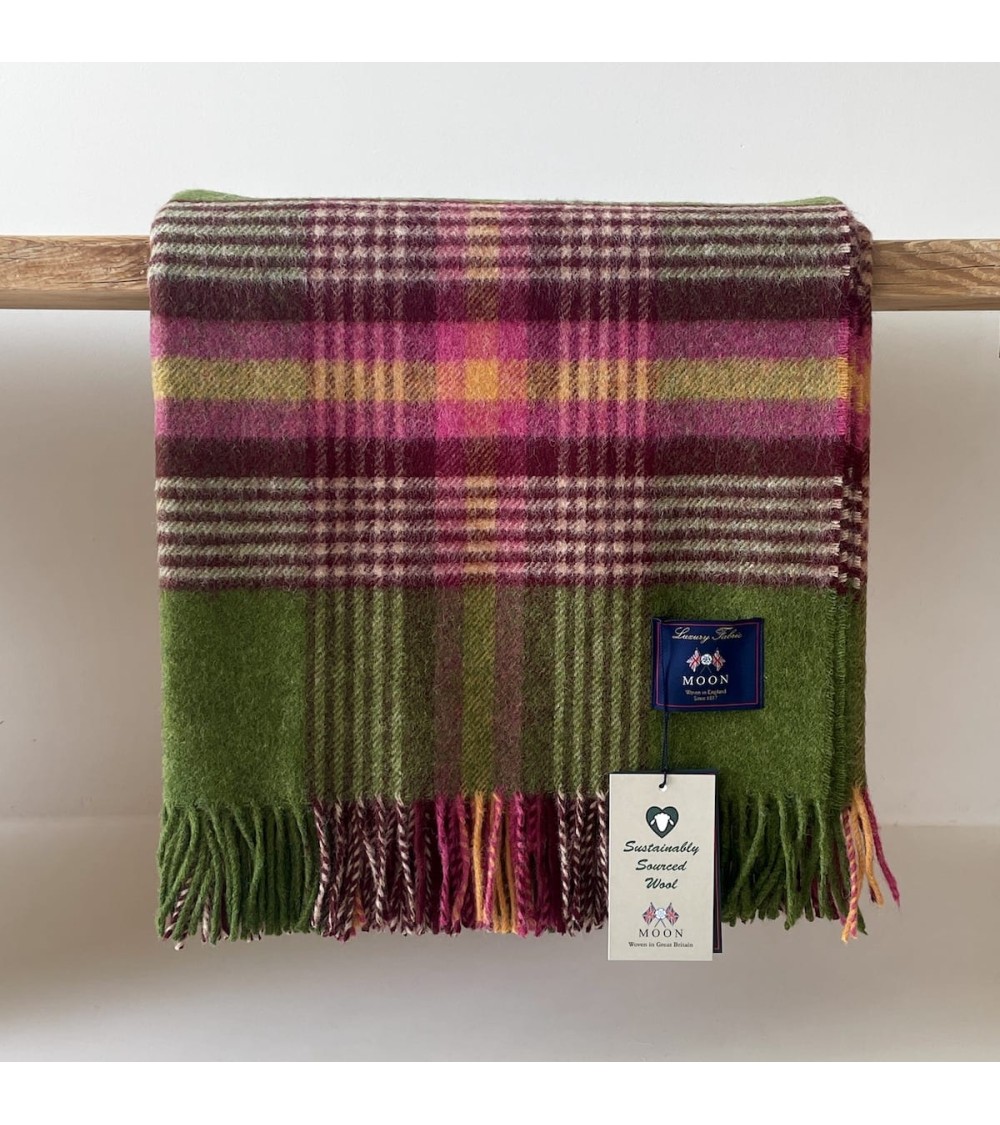 Pure new wool blanket Christchurch Apple Bronte by Moon