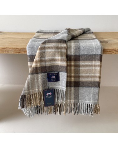 Plaid tartan McKellar - Couverture en laine mérinos Bronte by Moon anglaise plaid tartan ecossais 100 laine highland