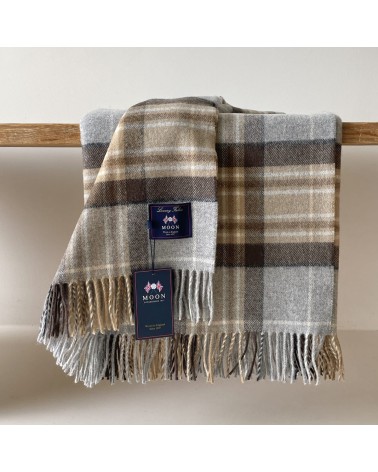 McKellar - Merino Wolldecke, Kuscheldecke Bronte by Moon hochwertige Englische Tartan Plaid Schottenmuster Schottisches Schot...