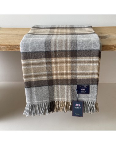 Plaid tartan McKellar - Couverture en laine mérinos Bronte by Moon anglaise plaid tartan ecossais 100 laine highland