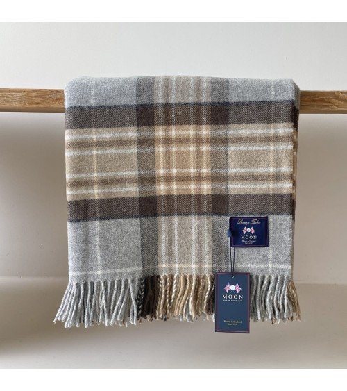 McKellar - Coperta di lana merino Bronte by Moon di qualità per divano coperte plaid