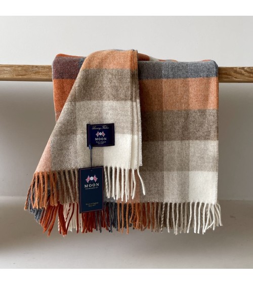 HARLEQUIN Saffron - Plaid en laine mérinos Bronte by Moon plaide pour canapé de lit cocooning chaud