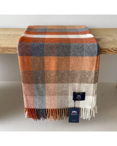 HARLEQUIN Saffron - Plaid en laine mérinos Bronte by Moon plaide pour canapé de lit cocooning chaud
