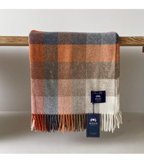 HARLEQUIN Saffron - Merino wool blanket Bronte by Moon best for sofa throw warm cozy soft