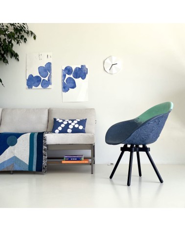 Space Odyssey Neptune - Woven cotton blanket House of Hopstock best cozy soft throws and blankets for sofa
