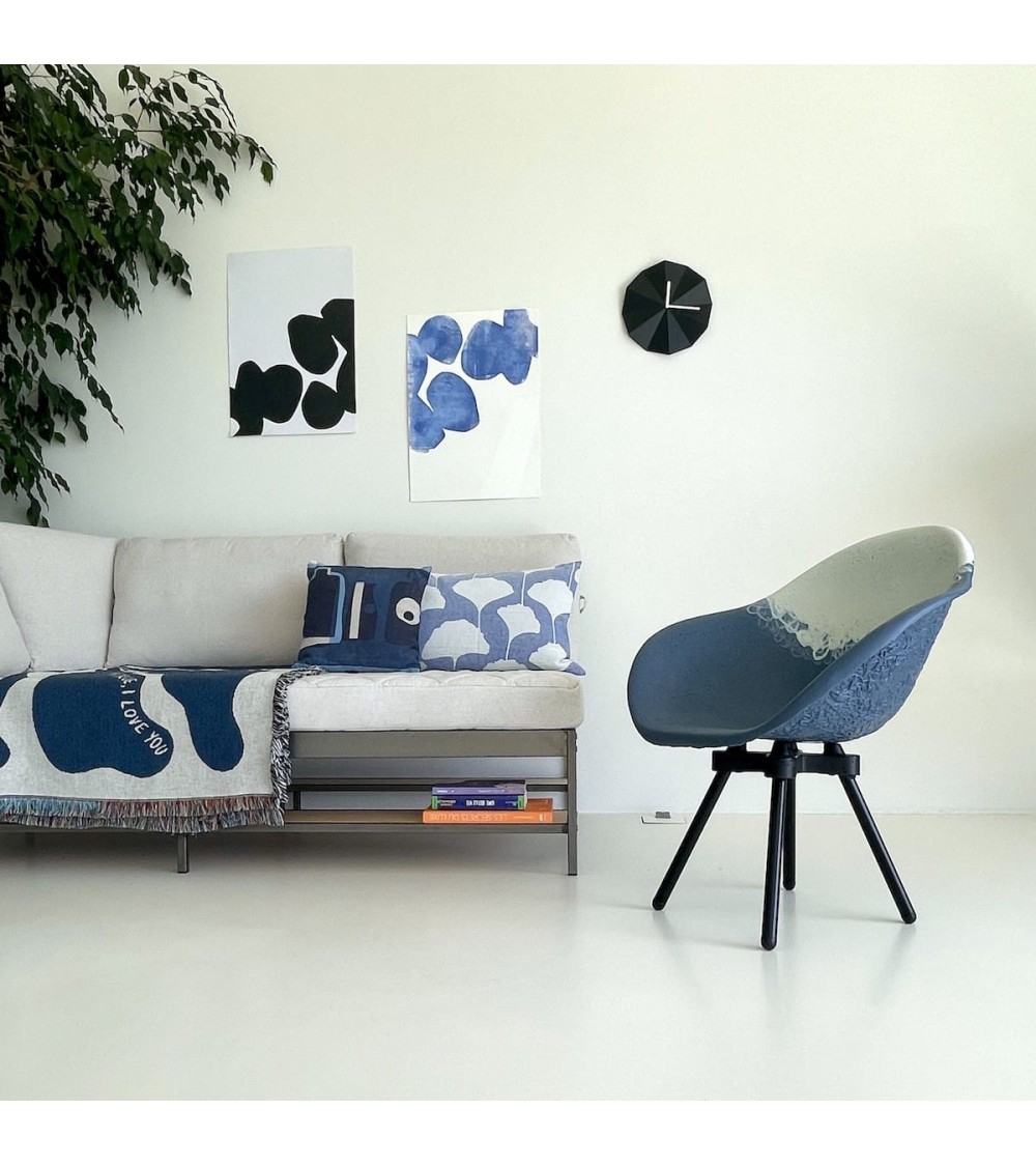 Housse de coussin - GINKO Indigo Brita Sweden coussins décoratifs pour canapé salon deco original suisse