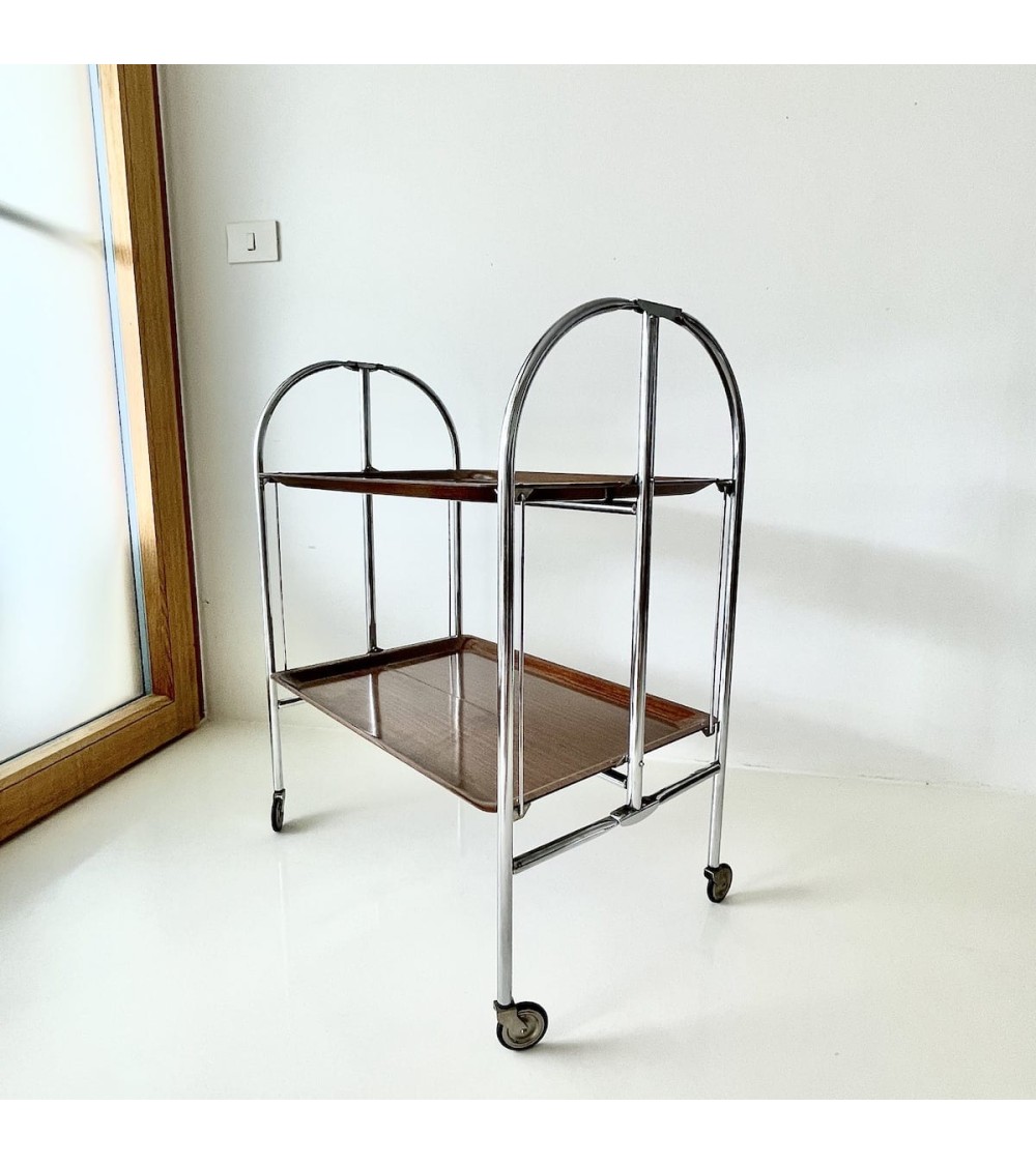 ADT Dinett - Carrello portavivande vintage kitatori mobili Oggetto di design vintage svizzera