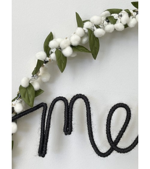 Ghirlanda vischio e pompons bianchi - Decorazioni natalizie Melanie Porter Decorazioni natalizie eleganti particolari decoro ...