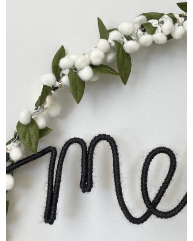 Ghirlanda vischio e pompons bianchi - Decorazioni natalizie Melanie Porter Decorazioni natalizie eleganti particolari decoro ...