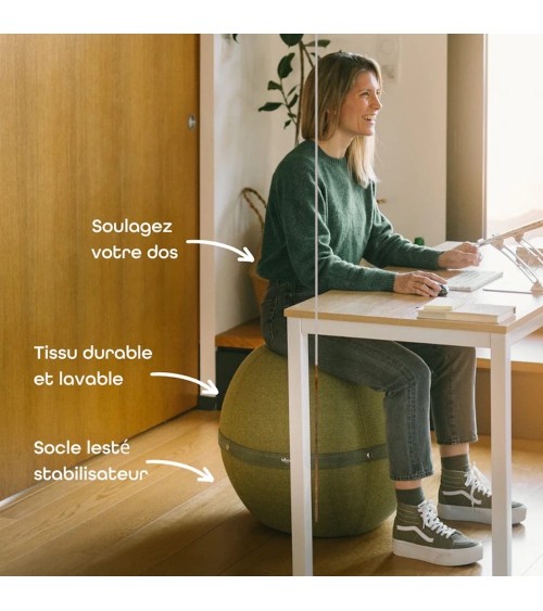 Bloon Original Bamboo - Sitzball Büro Bloon Paris Büro vluv Sitzbälle gut für rücken kaufen