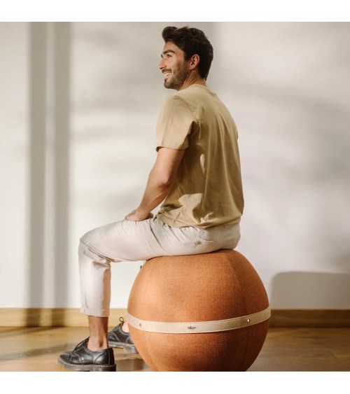 Bloon Original Terracotta - Sedia ergonomica Bloon Paris palla da seduta pouf gonfiabile