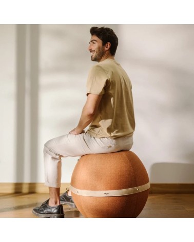 Bloon Original Terracotta - Sedia ergonomica Bloon Paris palla da seduta pouf gonfiabile